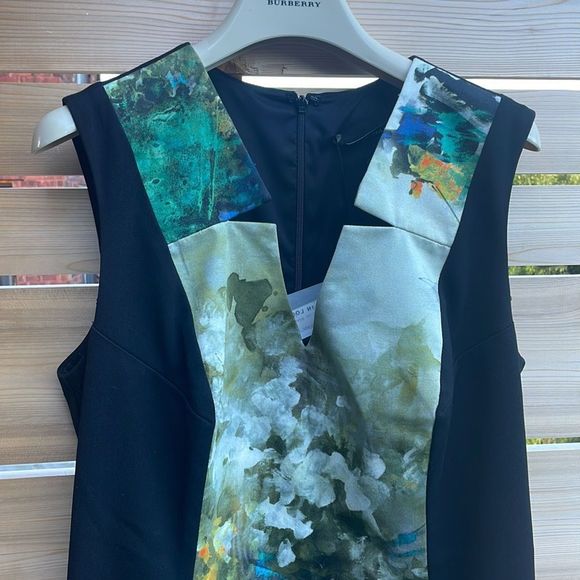 🌟 Black Halo Sz 12 Cocktail Dress 🌟 - Picture 4 of 12